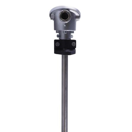 Jumo RTD Temperature Probe, 15mm Dia, 500mm Long, 3 Wire, DIN Rail, Class B +600°C Max [902120/10-415-1003-1-15-500-668/000]; 278-946