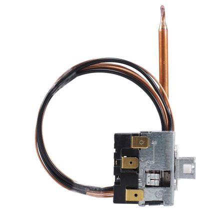 Jumo Capillary Thermostat, 200°C Max, NC, Automatic Reset, Panel Mount [602030/02-028-000-25-2000-40-10-6-40-13-460/707]; 279-066