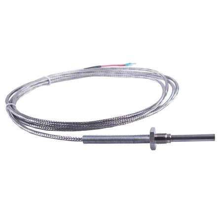 Jumo PT100 Temperature Probe, 6mm Dia, 37mm Long, 3 Wire, G 1/2, Class B +400°C Max [902050/20-402-1001-1-6-37-114-11-2500/315,317]; 279-125