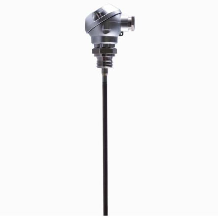 Jumo PT100 Temperature Probe, 6mm Dia, 70mm Long, 3 Wire, Class B +600°C Max [902230/40-415-1003-1-6-300-104/000]; 279-327