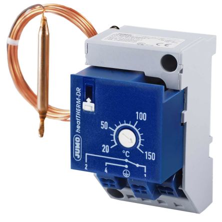 Jumo Capillary Thermostat, Automatic Reset, Surface Mount [603070/0070-7-043-000-00-2000-40-13-460-10-00-000]; 279-334