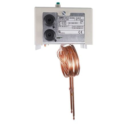 Jumo Capillary Thermostat, 80°C Max, Automatic Reset, Flange [604514/2280-2-040-070-100-1250-10-000-4/574,711]; 279-370