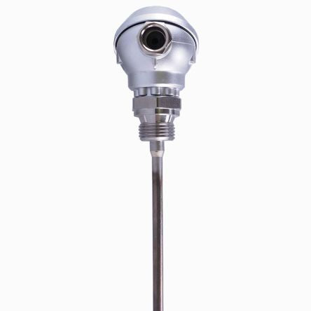 Jumo RTD Temperature Probe, 6mm Dia, 70mm Long, 3 Wire, Class B +600°C Max [902230/40-415-1003-1-6-200-104 000]; 279-636