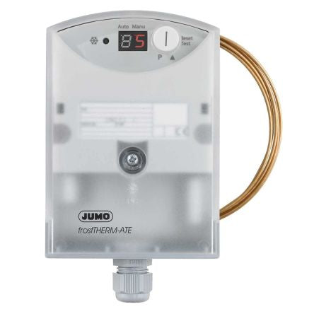 Jumo Capillary Thermostat, 10°C Max, Automatic Reset, Surface Mount [604170/02-5-008-2000-40/000]; 279-651