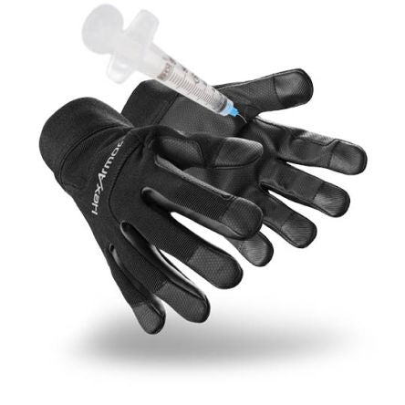 Hexarmor 60669 Black Aramid Knit Abrasion Resistant, Breathable, Cut Resistant, Dry Environment, General Purpose Work [6066910]; 280-053