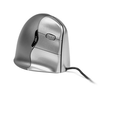 Evoluent BNEEVR4 6 Button Wired Vertical Laser Mouse Black, Dark Grey, Silver [BNEEVR4]; 280-069