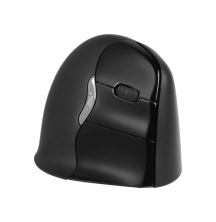 Evoluent BNEEVR4BB 6 Button Wireless Vertical Laser Mouse Black, Dark Grey [BNEEVR4BB]; 280-070