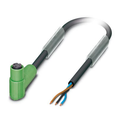 Phoenix Contact Straight 3 way Free Ends to Right Angle Female 3 way M8 Actuator/Sensor Cable, 5m [1519891]; 280-227