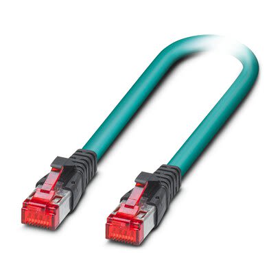 Phoenix ContactNBC, 2m Cat6a, Blue M12 to Male M12 Male Shielded, Terminated Polyurethane Sheath [1413161]; 280-242