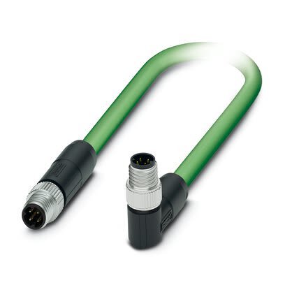 Phoenix ContactNBC, 10m Cat5, Green M8 to Male M8 Male Shielded, Terminated Polyurethane Sheath [1080542]; 280-282