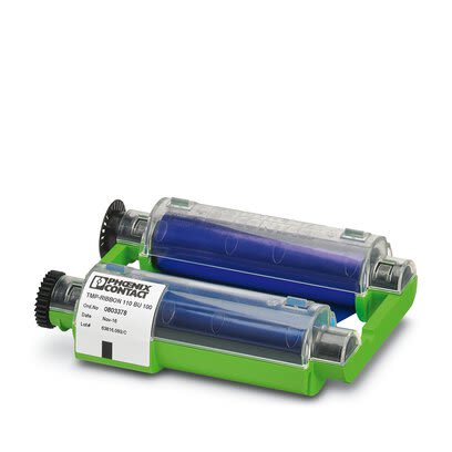 Phoenix Contact TMP-RIBBON 110 BU 100 Blue Printer Ribbon [0803378]; 280-345