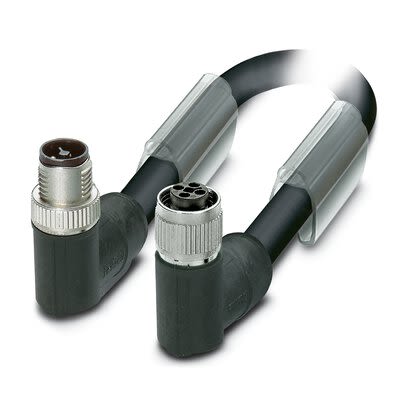 Phoenix Contact SAC Power 4 x 1.5 mm² 4 Core Power Cable, Black, Grey Polyurethane PUR, 10m [1415199]; 280-378