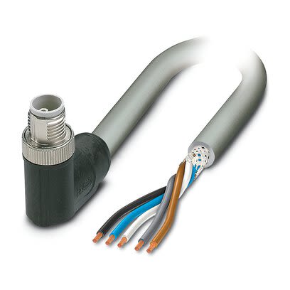 Phoenix Contact SAC Power 5 x 2.5 mm² 5 Core Power Cable, Grey Polyurethane PUR, 1.5m [1414851]; 280-783