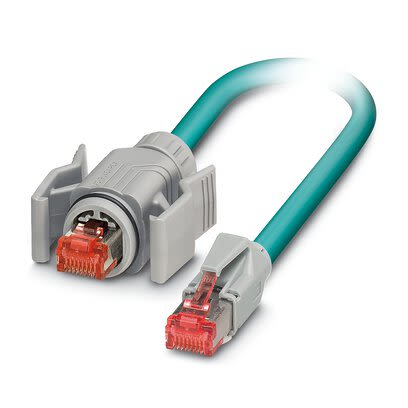 Phoenix ContactVS, 5m Cat5, Blue M12 to Male M12 Male Shielded, Terminated Polyurethane Sheath [1407932]; 280-844