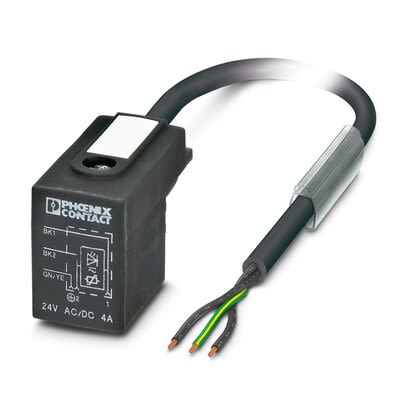 Phoenix Contact Straight 3 way Free Ends to Straight 3 way Valve Connector Sensor Actuator Cable, 3m [1415932]; 281-245
