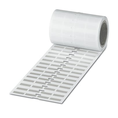 Phoenix Contact 08003 Silver Silver Print Label Roll, 19mm Width, 6mm Height, 2500Per Roll Qty [0800343]; 281-529