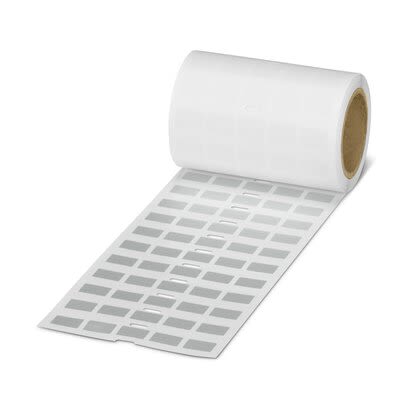 Phoenix Contact 08003 Silver Silver Print Label Roll, 15mm Width, 9mm Height, 2500Per Roll Qty [0800347]; 281-531