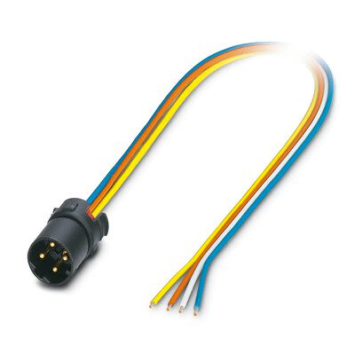 Phoenix Contact 14408 Series Data Cable, 0.34 mm², 500mm, TPE Litz Wire Cable [1440821]; 281-734