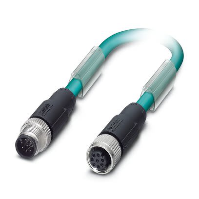 Phoenix Contact SAC Bus Cable, 2 Cores, 0.14 mm², Bus, 5m, Blue Polyurethane PUR Sheath, 26 AWG [1554021]; 281-885