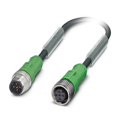 Phoenix Contact Straight Male 5 way M12 to Straight Female 5 way M12 Sensor Actuator Cable, 3m [1415698]; 281-922