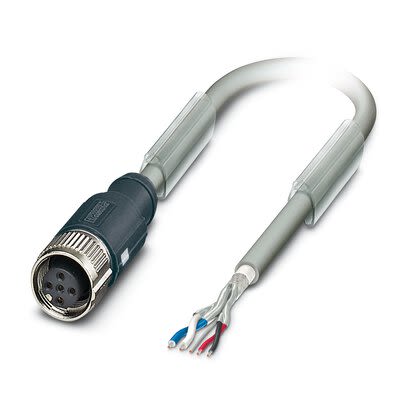 Phoenix Contact SAC Bus Cable, 5 Cores, 1 x 0.34 mm², 2 x 0.25 mm², 2 x 0.34 mm², Bus, Screened, 10m, Silver Grey [1419031]; 282-023