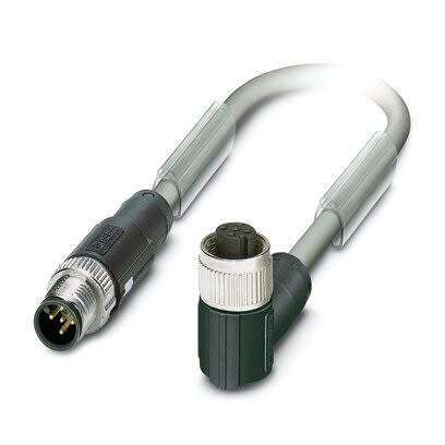Phoenix Contact SAC Bus Cable, 5 Cores, 1 x 0.34 mm², 2 x 0.25 mm², 2 x 0.34 mm², Bus, Screened, 300mm, Silver Grey [1419065]; 282-024