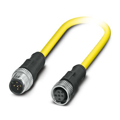 Phoenix Contact Straight Male 5 way M12 to Straight Female 5 way M12 Actuator/Sensor Cable, 10m [1425126]; 282-180