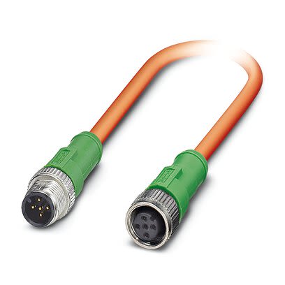 Phoenix Contact Straight Male 5 way M12 to Straight Female 5 way M12 Actuator/Sensor Cable, 1.5m [1416104]; 282-214