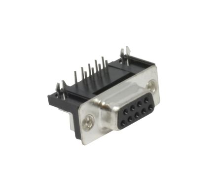 ITT Cannon ZDE Wire Mount D-sub Connector Socket, with 4-40 Screw Locks [ZDE9S1AKN-146]; 283-440