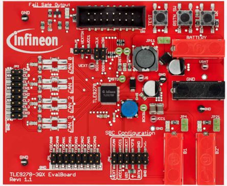Infineon TLE9278B QX Evaluation Board Buck Converter for TLE9278BQX for SBC Family [MULTICANSBCV33BOARDTOBO1]; 284-858