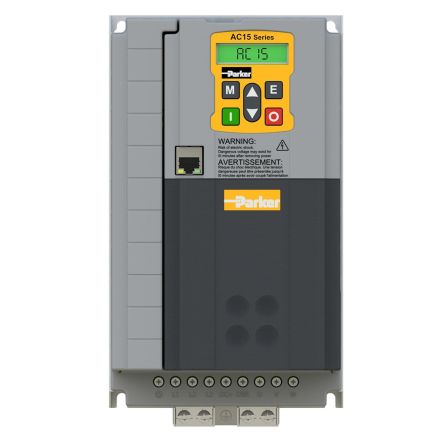 Parker Variable Speed Drive, 7.5 kW, 3 Phase, 480 V ac, 17 A, AC15 Series [15G-43-0170-BF]; 285-802