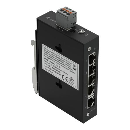 WAGO 852, Unmanaged 5 Port Network Switch, RJ-45 [852-1111/000-001]; 286-390