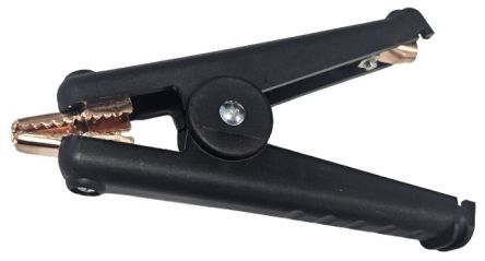 RS PRO Crocodile Clip Crocodile Clip Connection, Copper Contact, 300A, Black [0]; 286-448