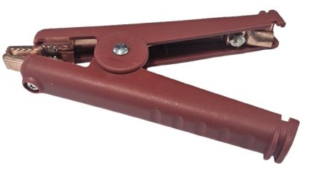 RS PRO Crocodile Clip Crocodile Clip Connection, Copper Contact, 300A, Red [0]; 286-449