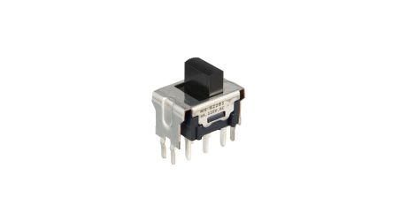 NKK Switches Bracket Mount Slide Switch DPST On-(On) 3A Knob [MS-N22B1A]; 286-596