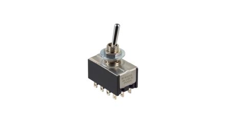 NKK Switches Toggle Switch, Panel Mount, On-(On), 4PST, Solder Terminal, 28V [M-N42S1S]; 286-619