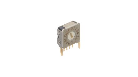 NKK Switches FD01, 16 Position, Hexadecimal Complement Rotary Switch, 0.4VA [FD01-FC16H-ST]; 286-625