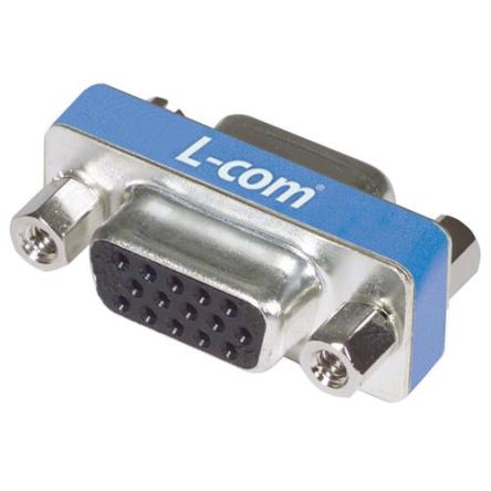 L-Com D Sub Adapter Female 15 Way D-Sub to Female 15 Way D-Sub [DGBH15F]; 286-861