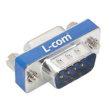 L-Com DGF 9 Way Screw D-sub Connector Socket, with Jack Screw [DGF9MF]; 286-865