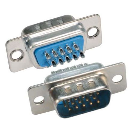 L-Com SDH 15 Way Screw D-sub Connector Plug, 2.3mm Pitch, with Jack Screw [SDH15P]; 286-918