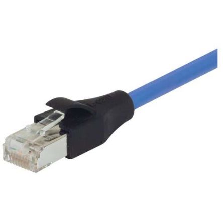 L-ComTRD, 3.05m Cat5e, Blue RJ45 to Male RJ45 Male, Aluminium/Polyester Foil Shielded, Terminated PVC Sheath [TRD855SCRBL-10]; 286-961