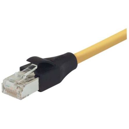 L-ComTRD, 1.52m Cat5e, Yellow RJ45 to Male RJ45 Male, Aluminium/Polyester Foil Shielded, Terminated PVC Sheath [TRD855SCRY-5]; 286-973
