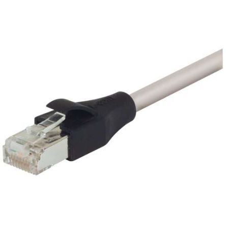 L-ComTRD, 5m Cat5e, Grey RJ45 to Male RJ45 Male, Aluminium/Polyester Foil Shielded, Terminated LSZH Sheath [TRD855SIG-5]; 286-975