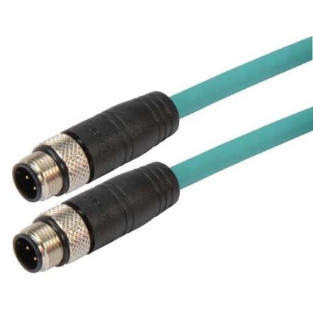 L-ComTRG, 1m Cat5e, Green RJ45 to Male RJ45 Male, Aluminium/Polyester Foil Shielded, Terminated Thermoplastic Sheath [TRG501-T4T-1M]; 286-990
