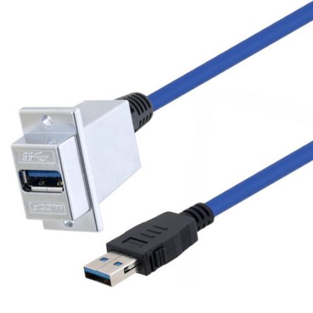 L-Com USB 3.0, Male USB to Male USB A, 1.5m [U3A00030-105M]; 286-999