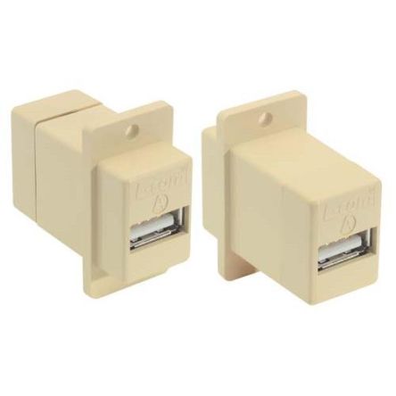 L-Com Straight, Panel Mount, Plug- Single Port Type Type A USB Connector [ECF504-UAA]; 287-053
