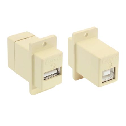 L-Com Straight, Panel Mount, Plug- Single Port Type Type A, Type B USB Connector [ECF504-UAB]; 287-054