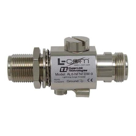 L-Com AL6 Series, Jack Bulkhead Mount N Connector, Straight Body [AL6-NFNFBW-9]; 287-161