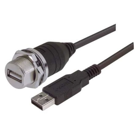 L-Com USB 2.0, Male USB to Male USB, 3m [WPUSBAXSH-3M]; 287-221