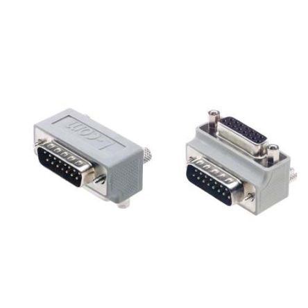 L-Com D Sub Adapter Male 15 Way D-Sub to Female 15 Way D-Sub [DG9015MF2]; 287-224